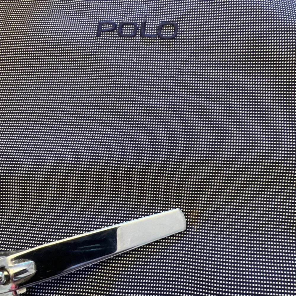 POLO GOLF RALPH LAUREN Blue‎ Micro Checked Zipped Jacket Size XL Vintage